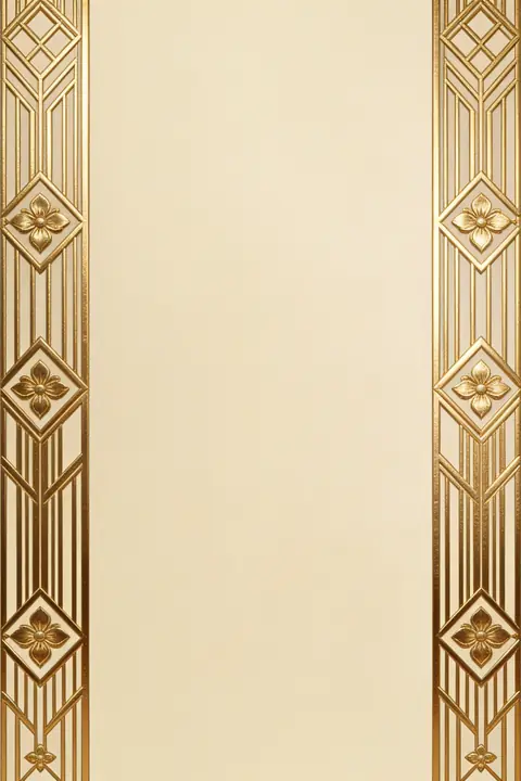 Ilustración art-deco-border-of-geomet para save-the-date