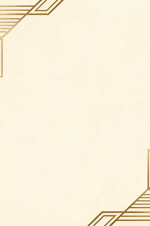 Ilustración art-deco-geometric-corner para save-the-date