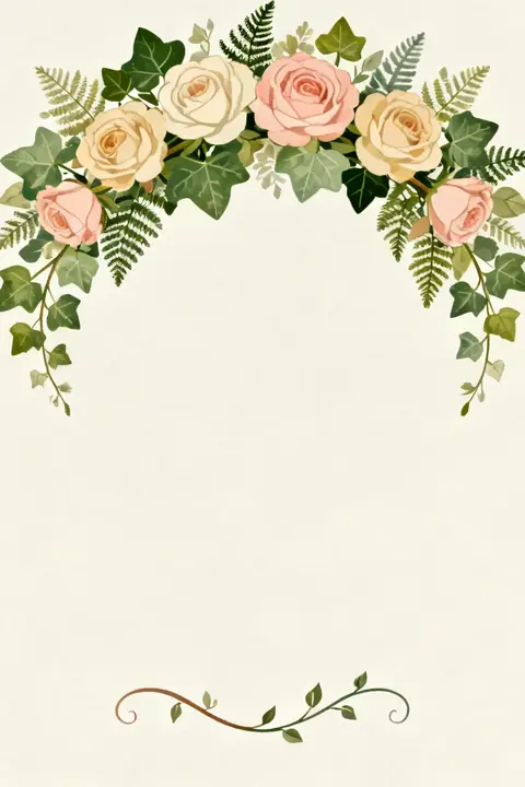 Ilustración botanical-illustration-of para save-the-date