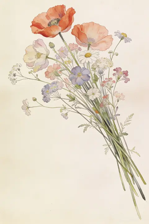 Ilustración botanical-illustration-of para save-the-date
