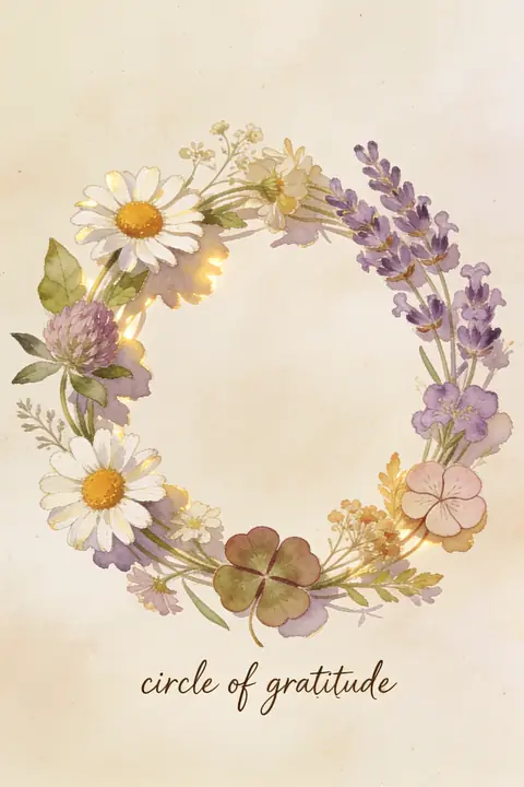 Ilustración gouache-of-pressed-wildfl para save-the-date