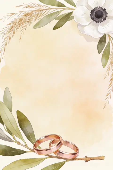 Ilustración gouache-painting-23-portr para save-the-date