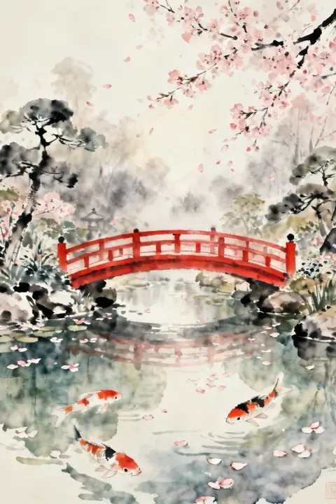 Ilustración ink-and-watercolor-of-a-j para save-the-date