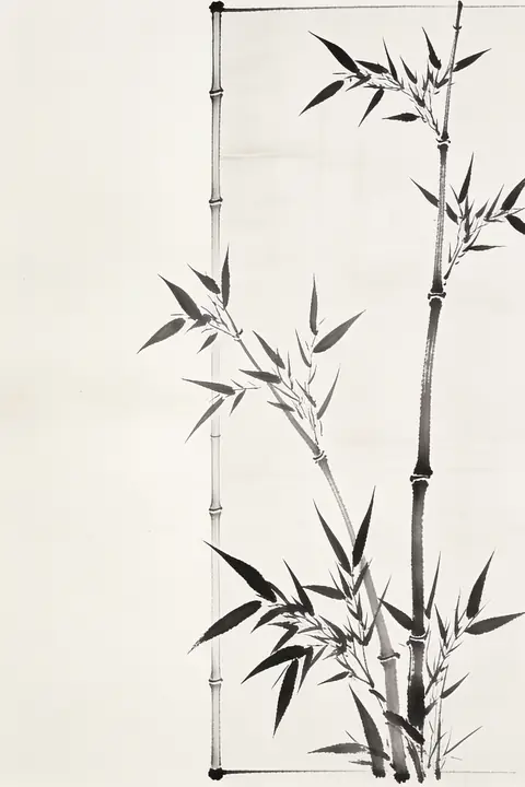Ilustración ink-drawing-of-a-chineses para save-the-date