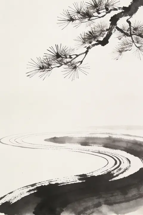 Ilustración ink-illustration-of-a-jap para save-the-date
