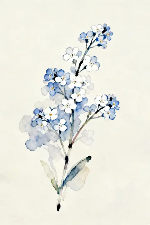 Ilustración loose-ink-and-watercolor- para save-the-date