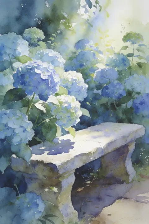 Ilustración loose-watercolor-of-a-gar para save-the-date