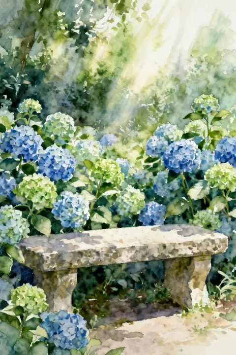 Ilustración loose-watercolor-of-a-gar para save-the-date