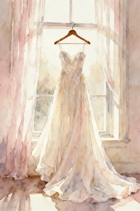 Ilustración watercolor-illustration-o para save-the-date