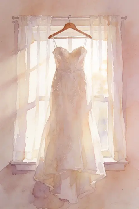 Ilustración watercolor-illustration-o para save-the-date