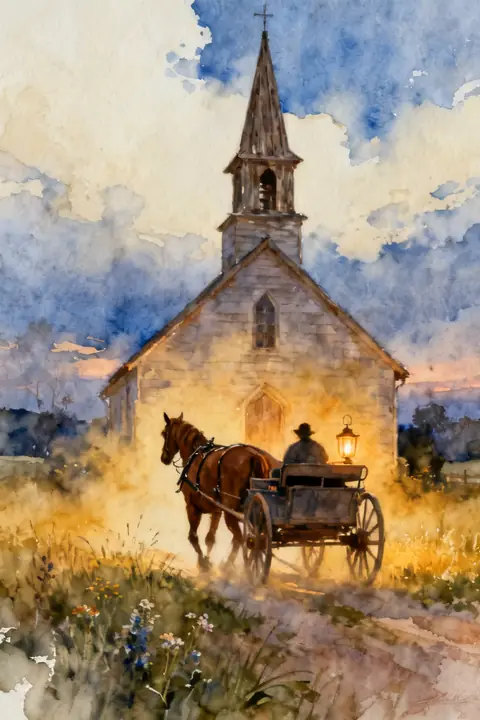 Ilustración watercolor-of-a-horsedraw para save-the-date