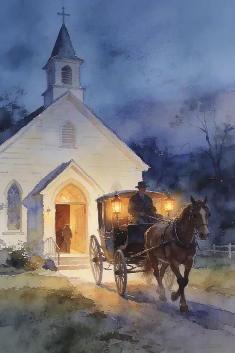 Ilustración watercolor-of-a-horsedraw para save-the-date