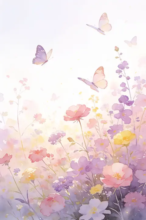 Ilustración watercolor-of-butterflies para save-the-date