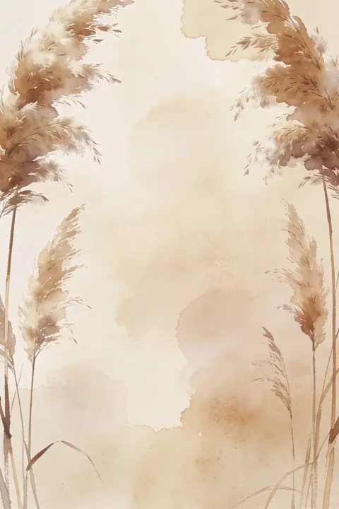 Ilustración watercolor-of-pampas-gras para save-the-date