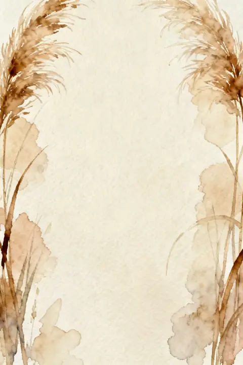 Ilustración watercolor-of-pampas-gras para save-the-date