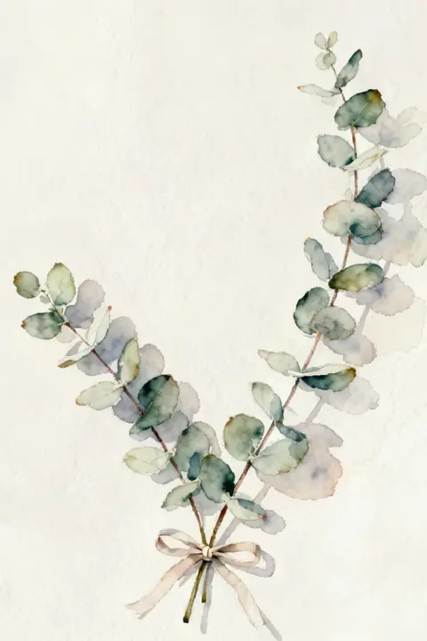 Ilustración watercolor-of-trailing-eu para save-the-date