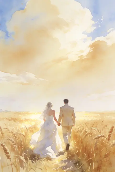 Ilustración watercolor-painting-23-po para save-the-date