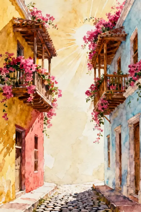 Ilustración watercolor-painting-23-po para save-the-date