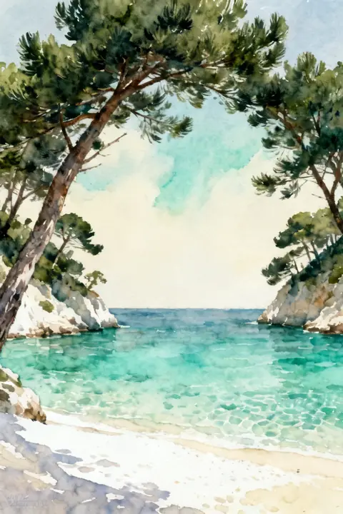 Ilustración watercolor-painting-23-po para save-the-date