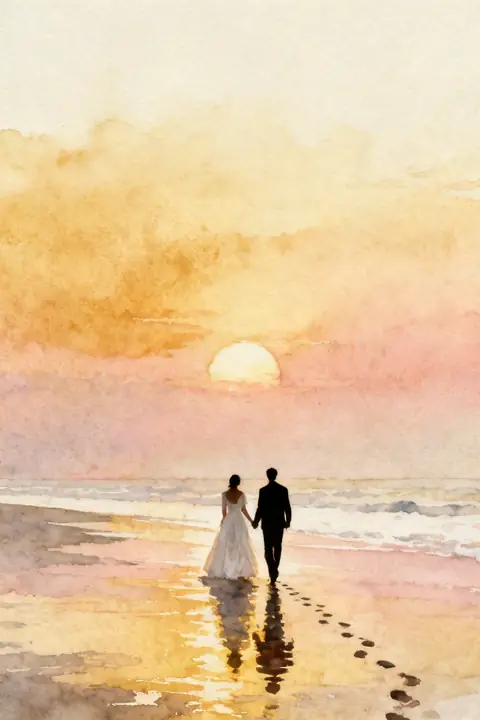 Ilustración watercolor-painting-23-po para save-the-date