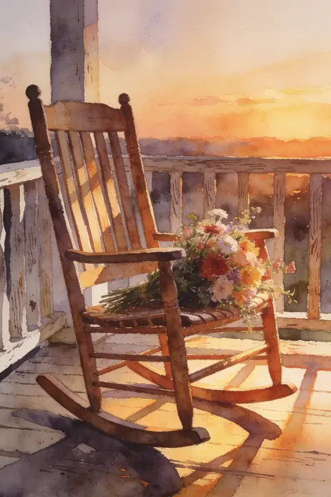 Ilustración watercolor-scene-of-an-em para save-the-date