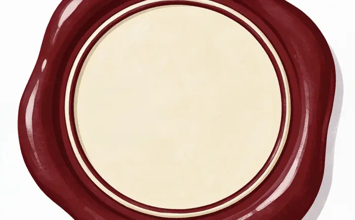Ilustración wax-seal-style-illustrati para sobre