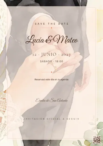 Save the Date para la plantilla Poniendo el Anillo