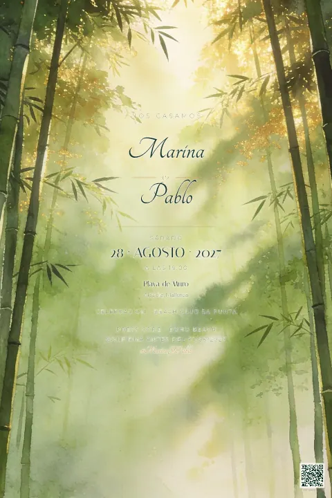 Vista previa de la plantilla Bosque de Bambú