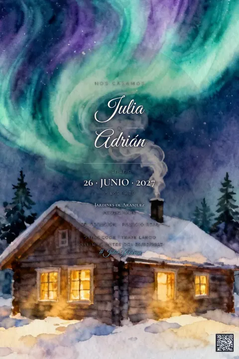 Vista previa de la plantilla Cabaña Boreal