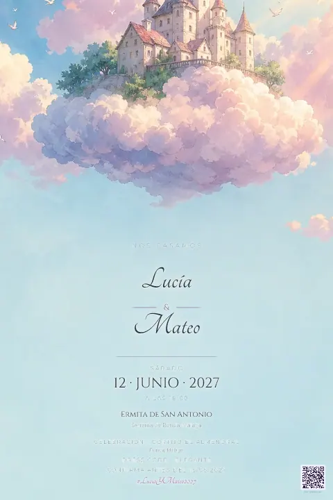 Vista previa de la plantilla Castillo en las Nubes