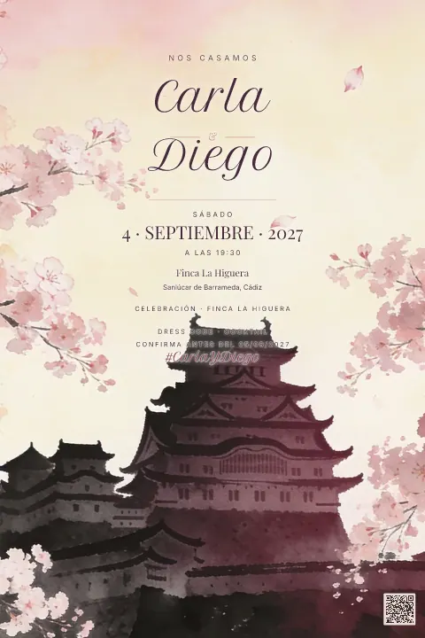Vista previa de la plantilla Castillo Japonés