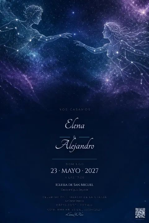 Vista previa de la plantilla Constelación de Amor