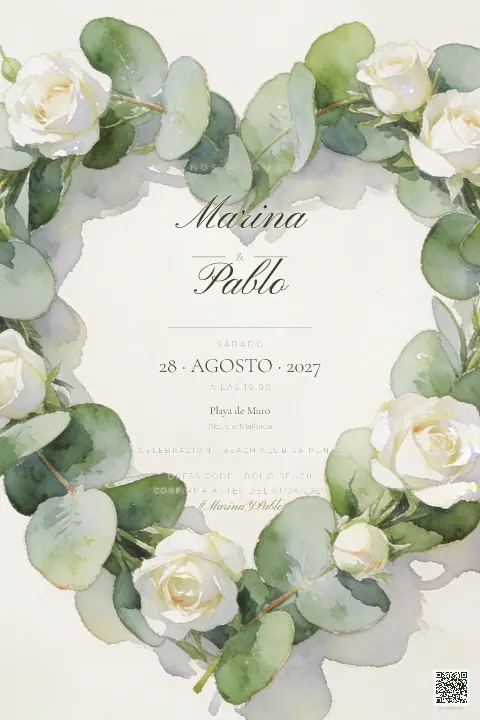 Vista previa de la plantilla Corazón de Eucalipto