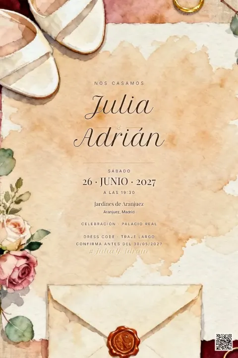 Vista previa de la plantilla Detalles de Novia (flat-lay)