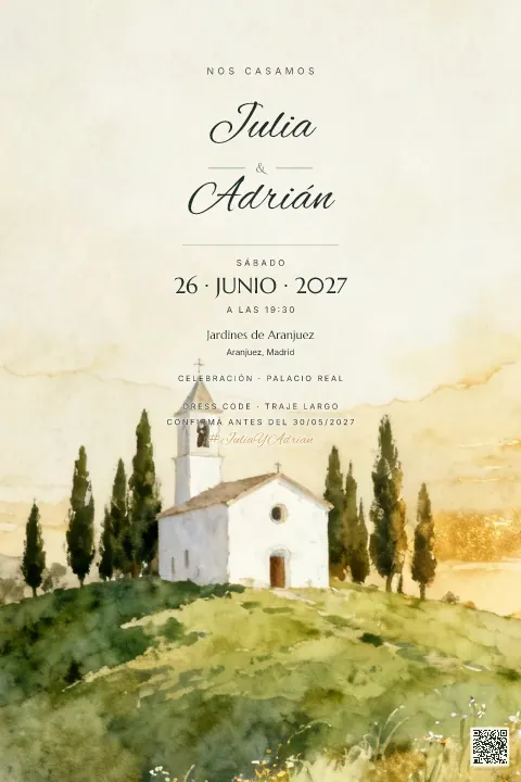 Vista previa de la plantilla Iglesia en la Colina