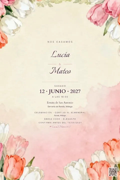 Vista previa de la plantilla Jardín de Tulipanes
