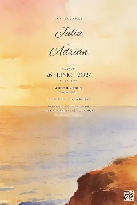 Vista previa de la plantilla Pareja al Horizonte