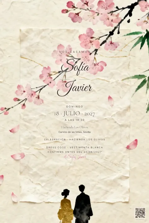 Vista previa de la plantilla Sakura Japón
