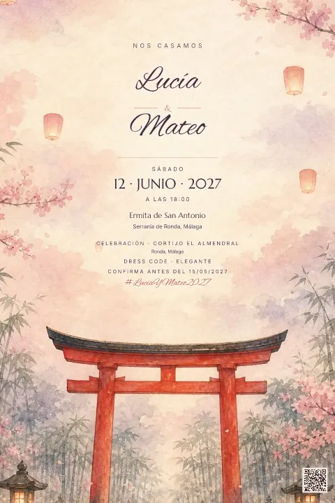 Vista previa de la plantilla Torii Japonés