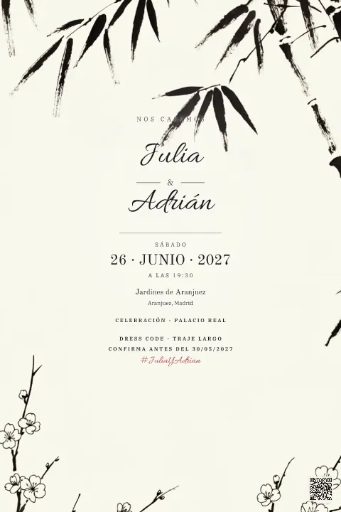 Vista previa de la plantilla Zen Japonés Sumi-e